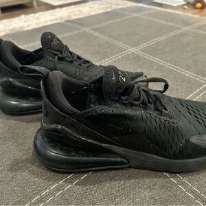 Nike All-Black Air Max 270 React-Style Sneakers
